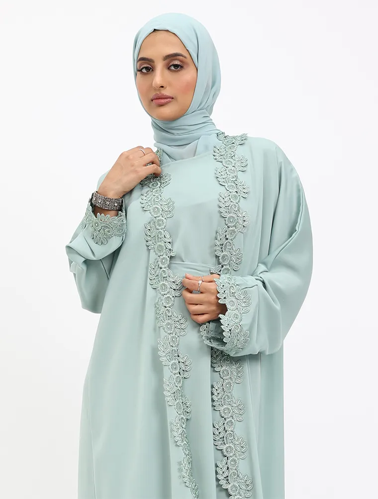 Sage 2 Piece Amara Abaya